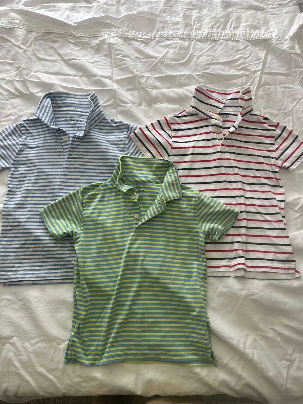 JCrew CrewCuts Striped Polo Shirt XS